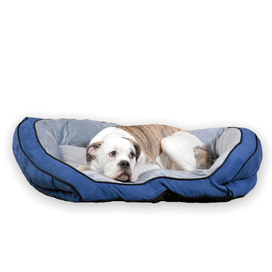 Artsuppl Bolster Couch Gray/Blue